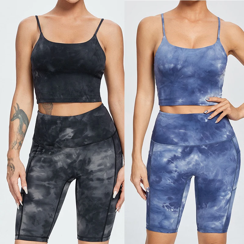 Женские сексуальные комплекты для йоги спортивные костюмы фитнеса одежда