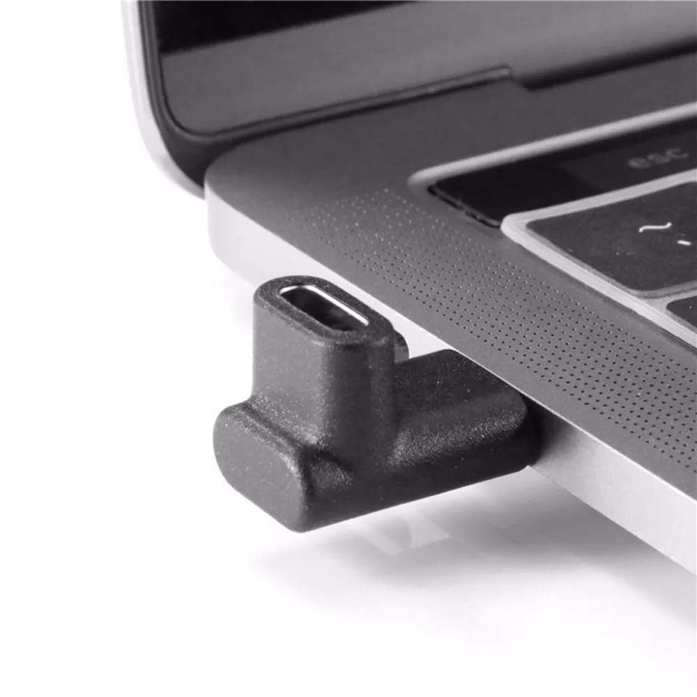 USB разъем (под углом 90 градусов) 3 1 Type C для подключения к женскому USB-C конвертер