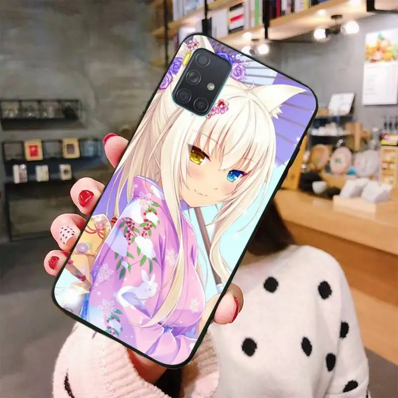 Nekopara Chocola Vanilla Cat Girl Phone Case For Samsung Galaxy A21S A01 A11 A31 A81 A10 A20E A30 A40 A50 A70 A80 A71 A51 5G | Мобильные