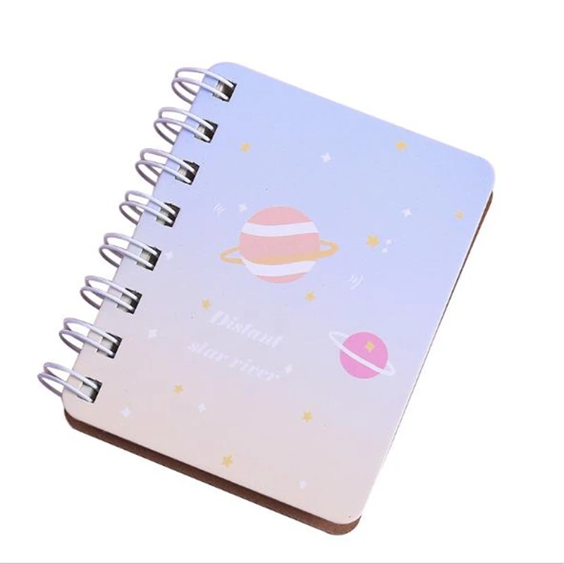 80 листов мини милые блокноты звезда реки карман Портативный спирального