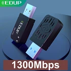 EDUP Dual Band 1300 Мбитс USB 3,0 Беспроводной AC сетевая карта USB Wi-Fi сетевой адаптер 802.11ac мини Портативный Wi-Fi адаптер для портативных ПК
