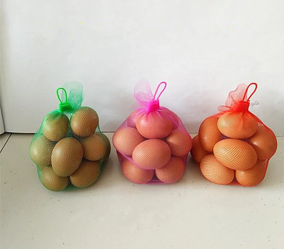 Портативные сетчатые карманы для яиц фруктов и овощей Упаковка доставка