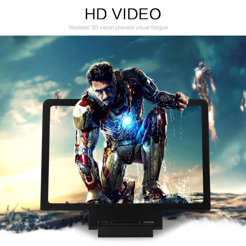 3D усилители экрана телефона HD видеопроектор увеличительная настольная