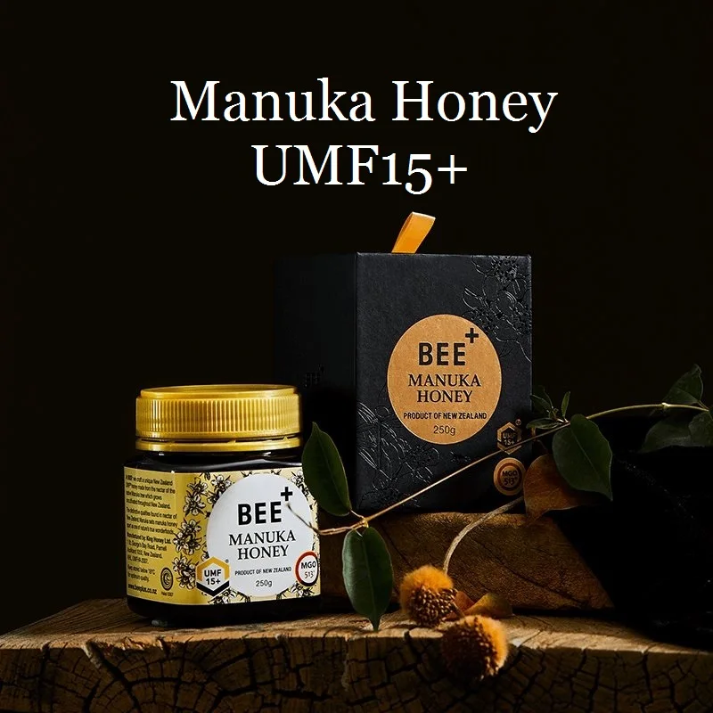 New Zealand King BEE+ Manuka Honey UMF 15+ Immunity Stomach Men Women Kids Health and Wellness Products Cough Sore Throat Relief