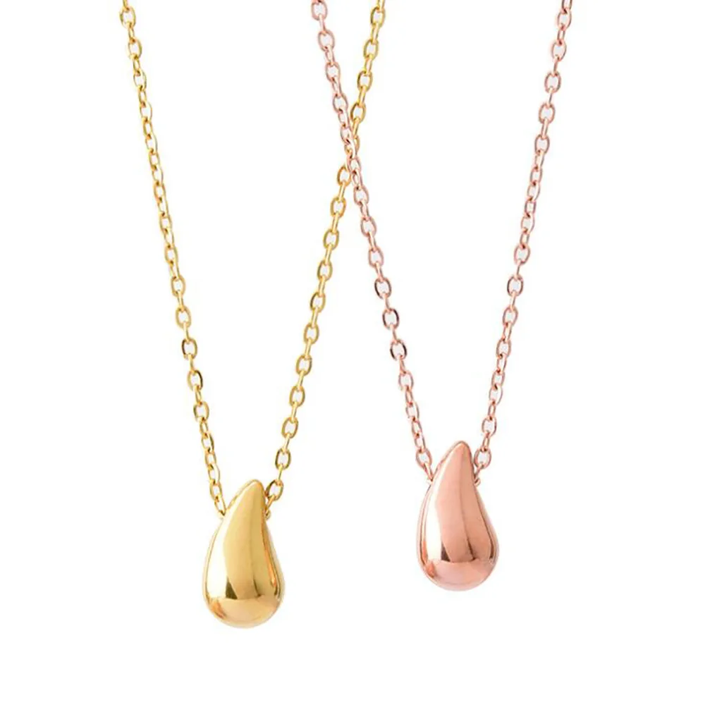 Нержавеющая сталь цвета: золотистый слеза капля воды стильный элегантный кулон