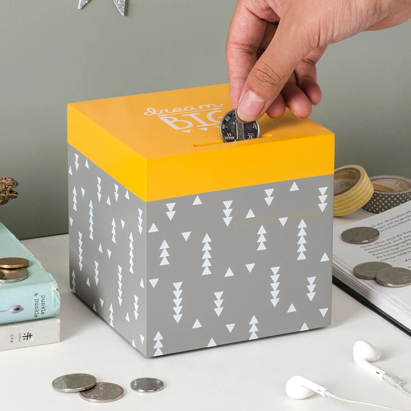 

Birthday Gift Coin Saver Money Box For Kids Safe Box Safe Money Box Piggy Bank For Paper Money Saver Coin Dispenser Money Jar