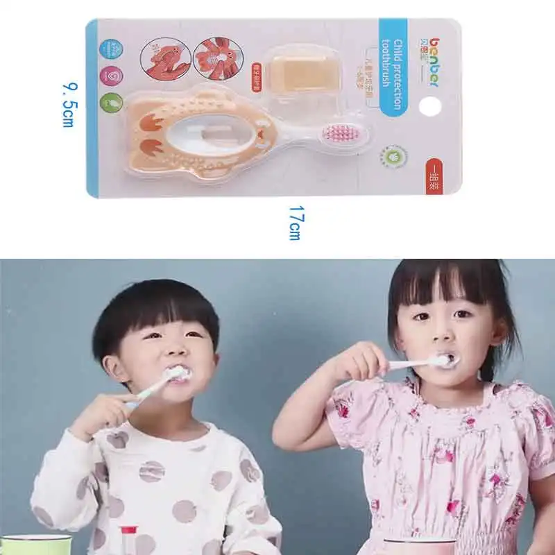 Новая детская зубная щетка с мультяшным рисунком из мультфильма мягкая меховая