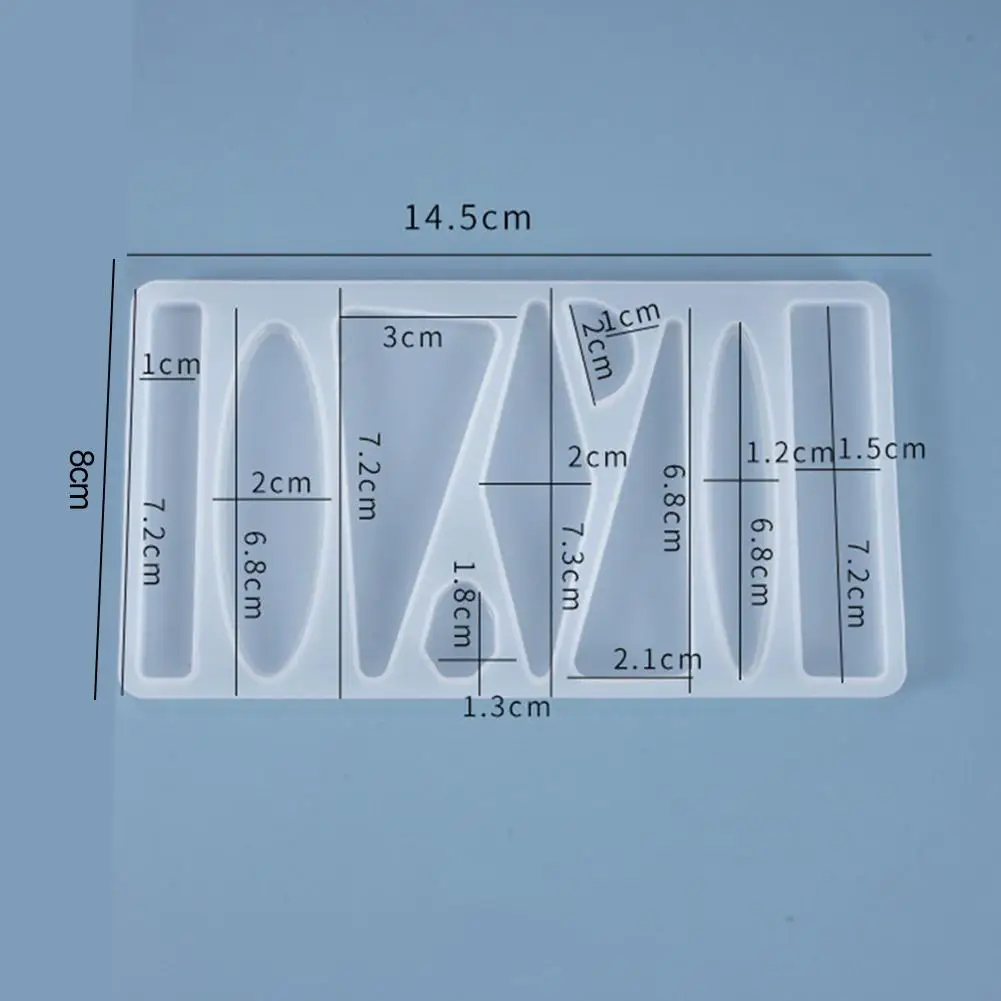 

Crystal Epoxy Resin Mold Hair Clip Barrette Casting Silicone Mould DIY Crafts Jewelry Hairpin Making Tools Hair Accessories Mold
