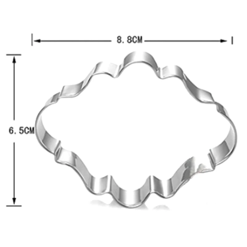 Европейский стиль резак из нержавеющей стали помадка торт 3 шт формы зубного
