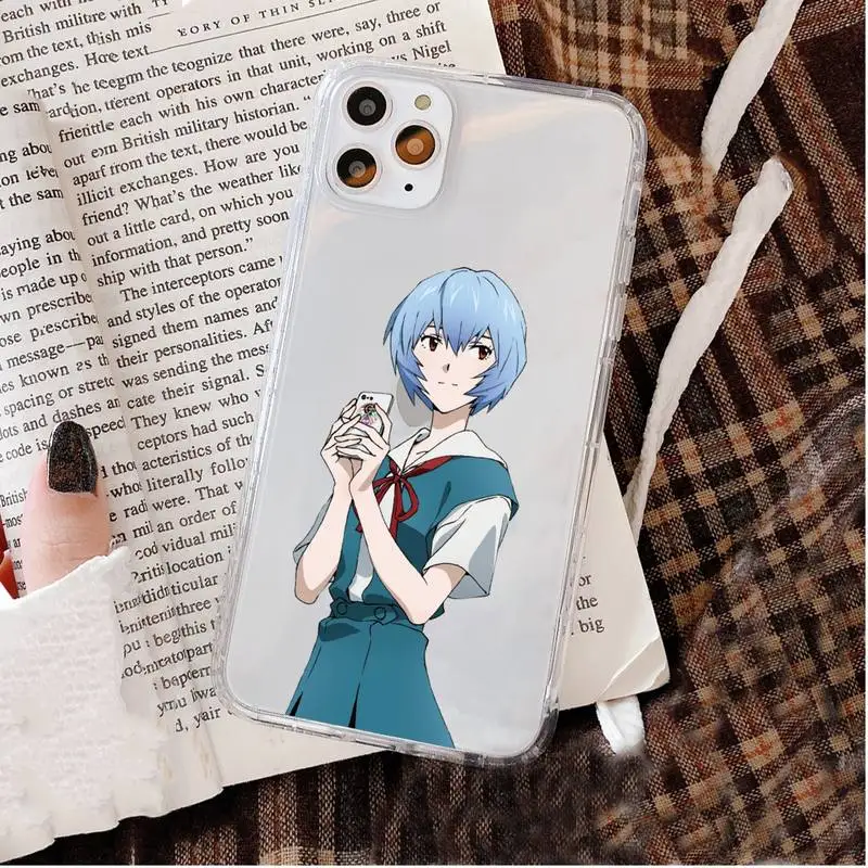 

Genesis Evangelion Anime transparent Phone Case For iphone 5s se 6plus 7plus 8plus xr xsmax se2020 12promax Cover Fundas Coque