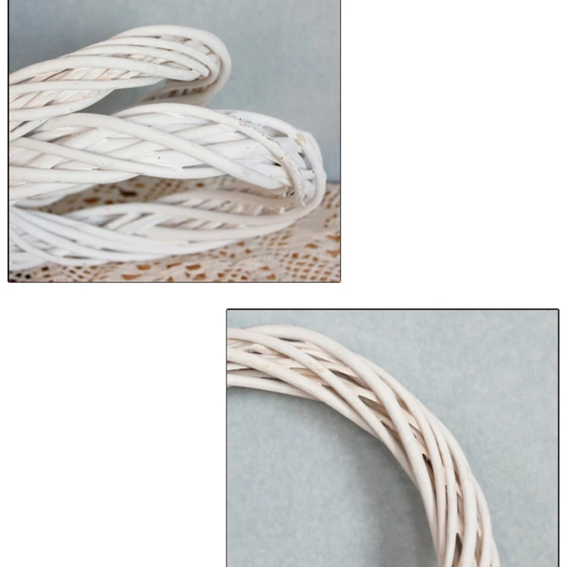 Дверной подвесной ротанговый венок круг сделай сам рождественские поделки