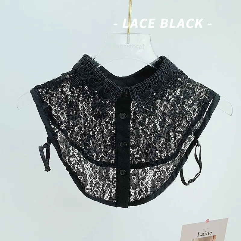 

Korean fashion lady lace false collar versatile false collar Korean edition white shirt collar shirt decoration accessories Top