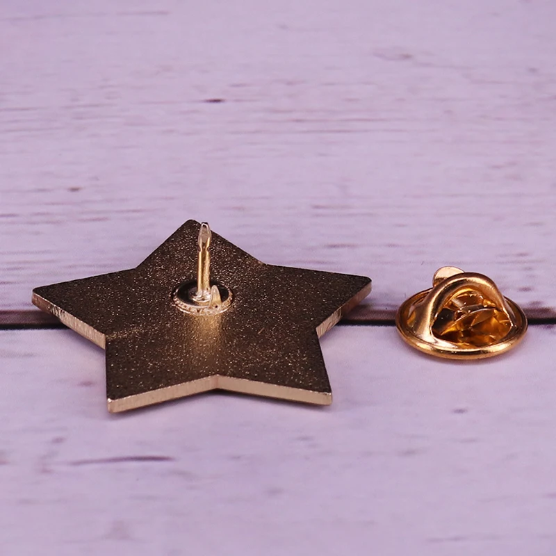 Российский советский Звездный Молот + серп с красной эмалью булавка для лацкана |