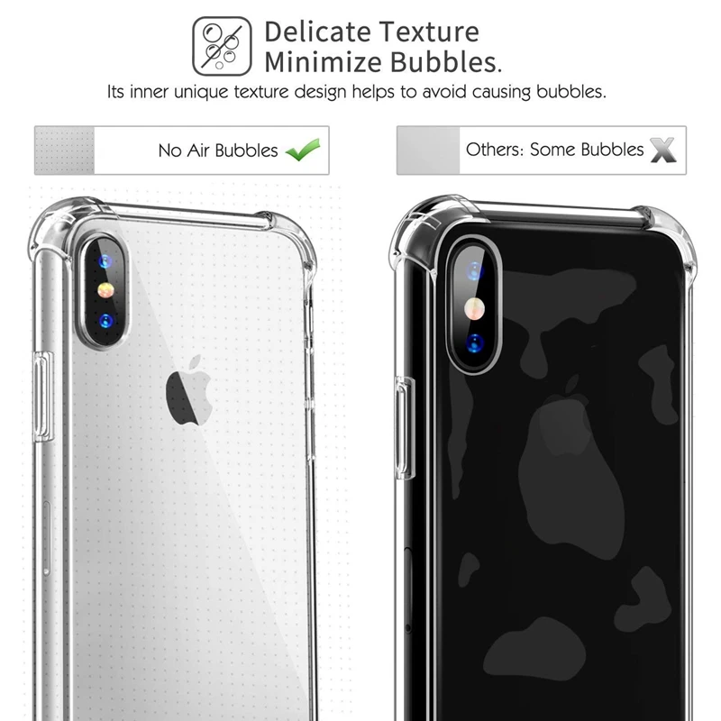 Airbag TPU Case for iphone XS MAX XR X 11 Pro 6 6s 5 5s SE 7 8 Plus Samsung S10 S10e S8 S9 Note 9 Clear Soft Cover | Мобильные