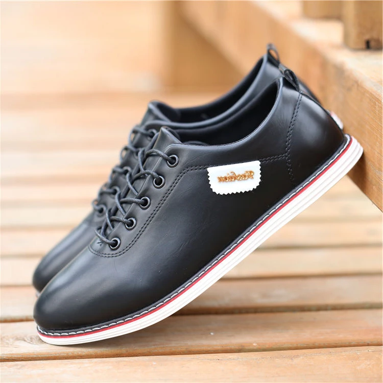 

Men's PU Leather Business Casual Shoes for Man Outdoor Sneakers Male Fashion Loafers Walking Footwear Tenis Feminino A1-91