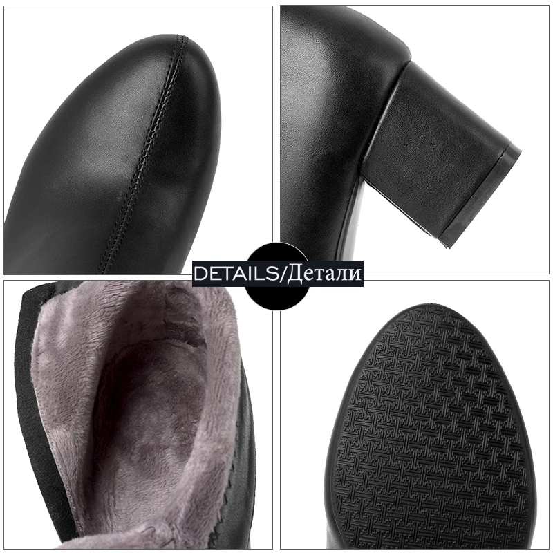 Женские ботильоны JK из искусственной кожи ботинки на высоком каблуке Дамская