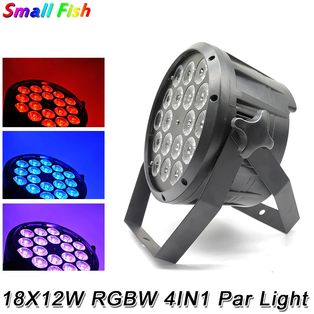 Светодиодный Par 18X12W RGBW DMX плоский Светильник СВЕТОДИОДНЫЙ сценический светильник