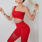 Женские комплекты из двух предметов для тренировок и йоги, дышащие Бесшовные колготки для йоги, леггинсы, штаны для йоги, женская одежда для тренировок для женщин