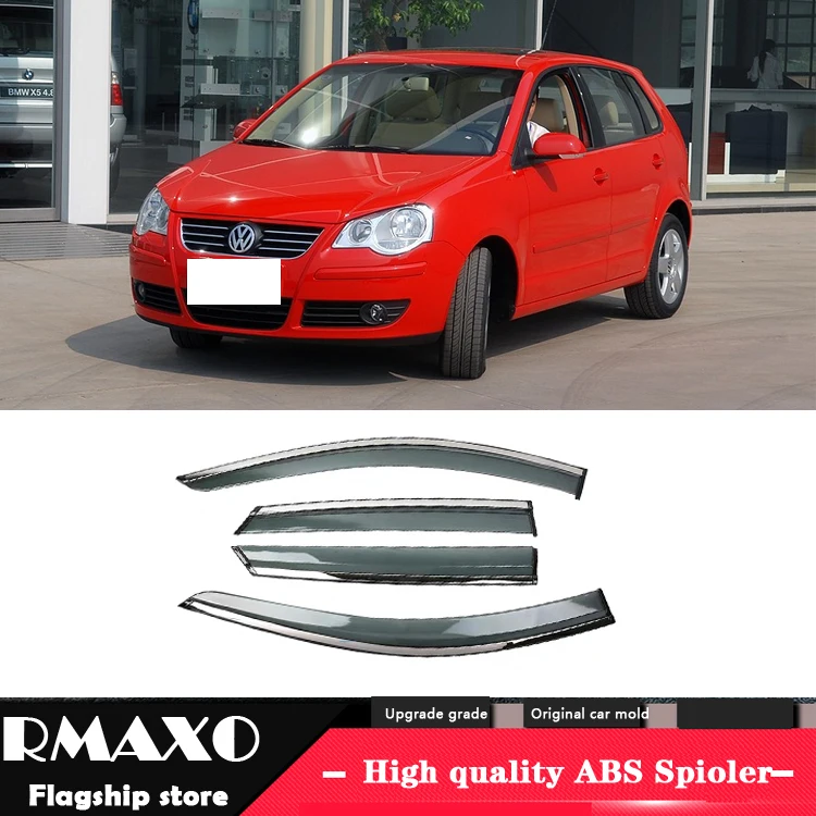 

Пластиковый козырек для окон Volkswagen Polo 2002-2010, оттенки на вентиляционное отверстие, защита от солнца, дождя, 4 шт./компл.