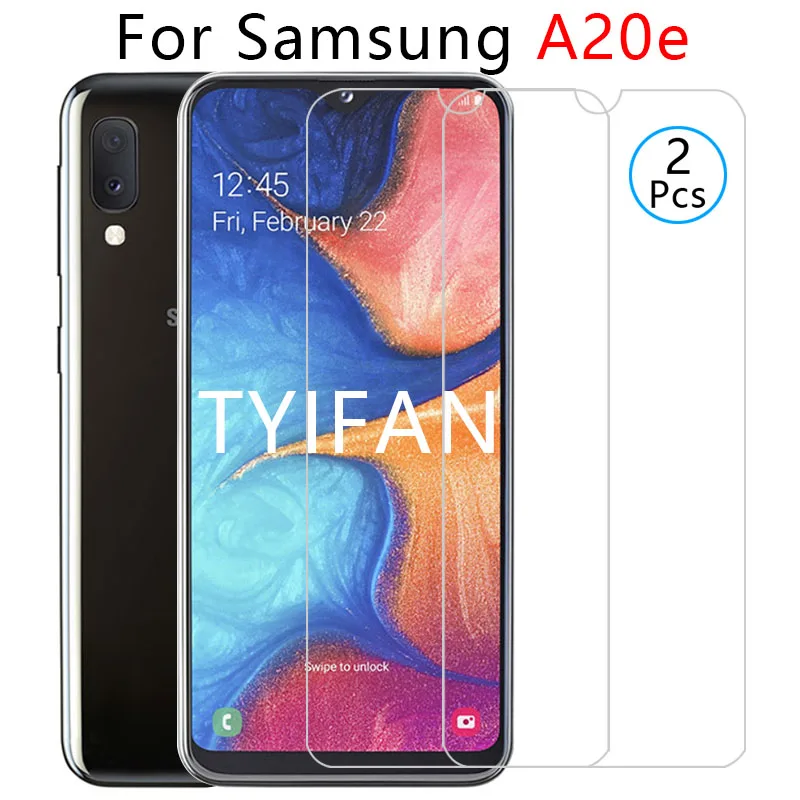 Закаленное стекло для Samsung A20e 2 шт. защитное Защита экрана Galaxy A 20 A20 E защитная
