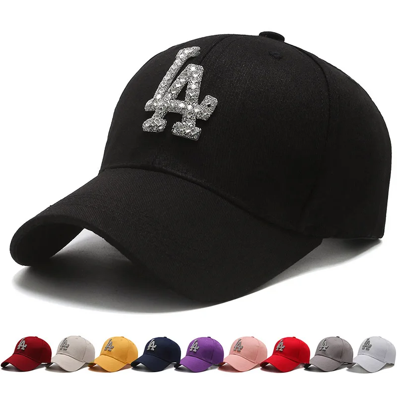 

New LA Brand Baseball Cap Tide Sticky Simulation Diamond Fashion Men Women Sun Caps Snapback Hip Hop Hat Trucker Dad Hats CP151