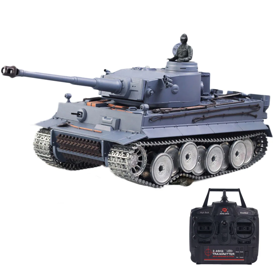 1:16 немецкий Tiger тяжелый танк 2 4G модель с дистанционным управлением Военный со