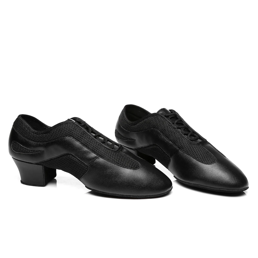 Hipposeus Dance-Shoes Women Men Modern Ballroom Latin Tango Girls Boys Leather Dance Shoes Soft Salsa Dancing Shoes Professional