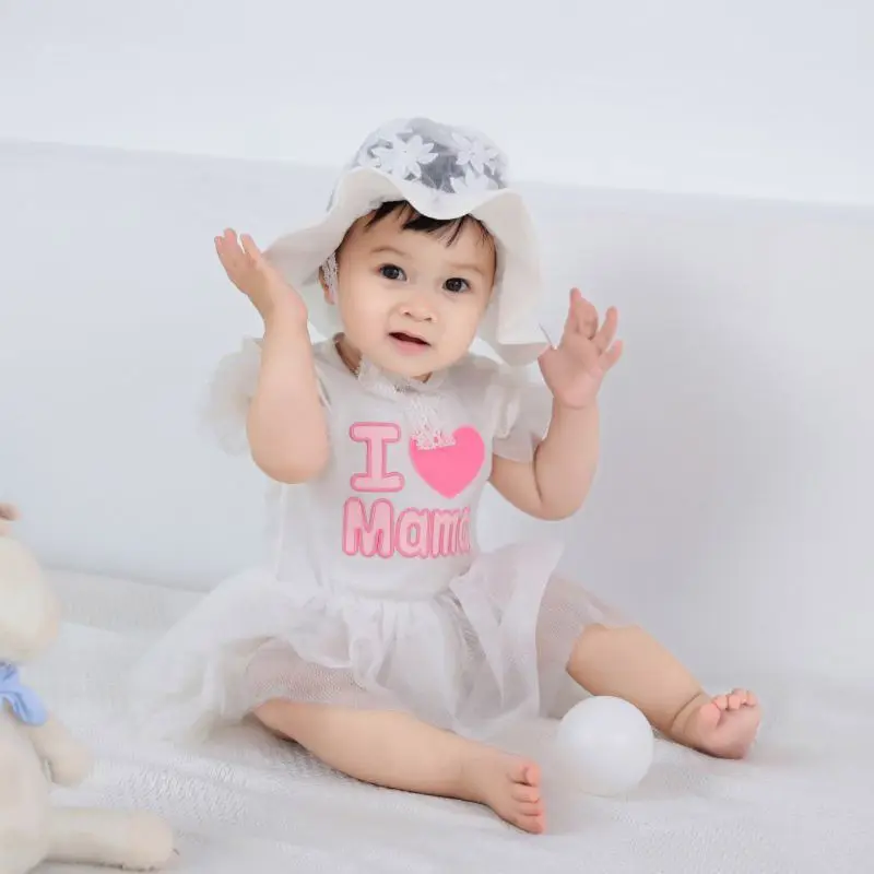 

Lace Newborn Photography Props Hat Summer Sun Hats Girls Breathable Bonnet