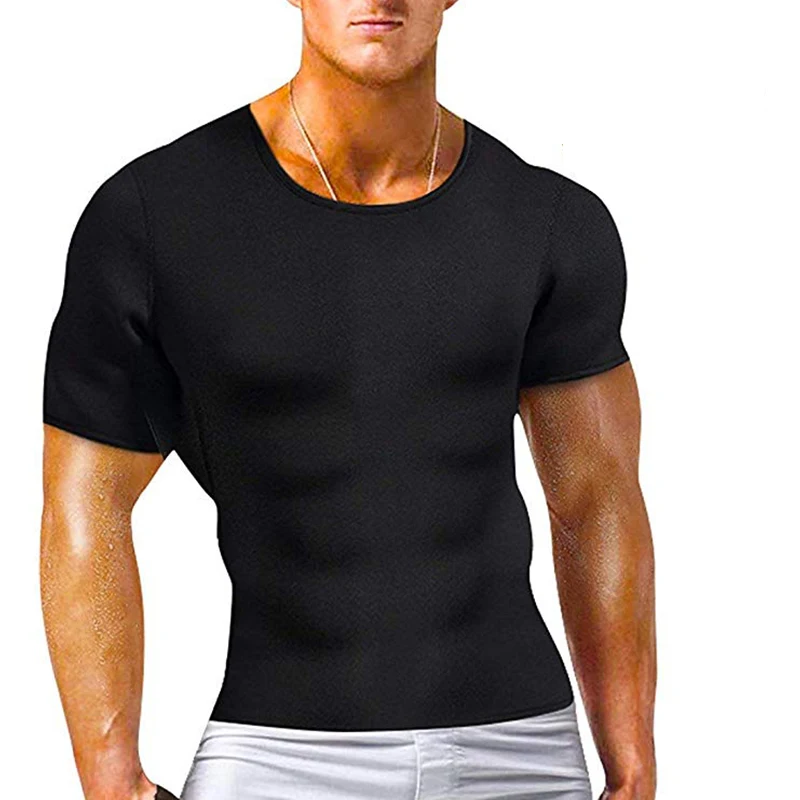 CXZD Мужская Горячая Термо Формирователь тела футболка для похудения неопреновый