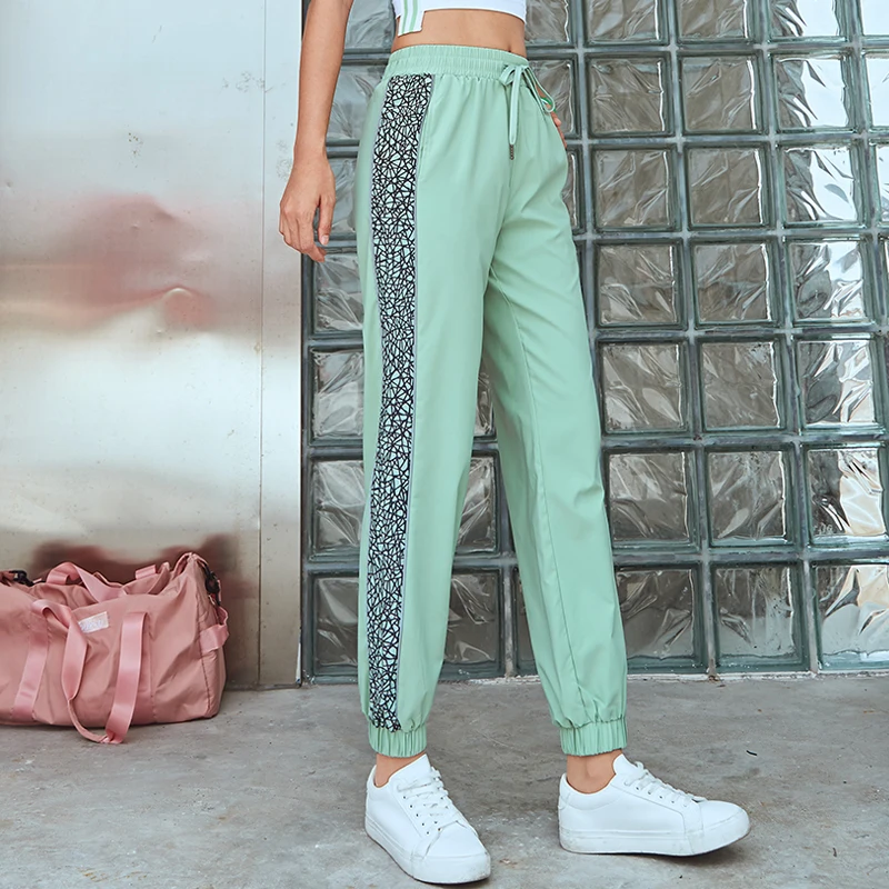 Штаны для йоги свободные леггинсы женская одежда фитнеса спортивные Леггинсы