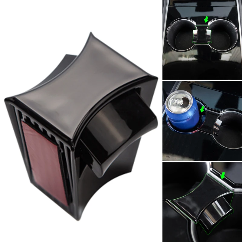 Автомобильный зажим ограничитель для чашки воды ABS Tesla Model 3 2017 2019 автомобильный