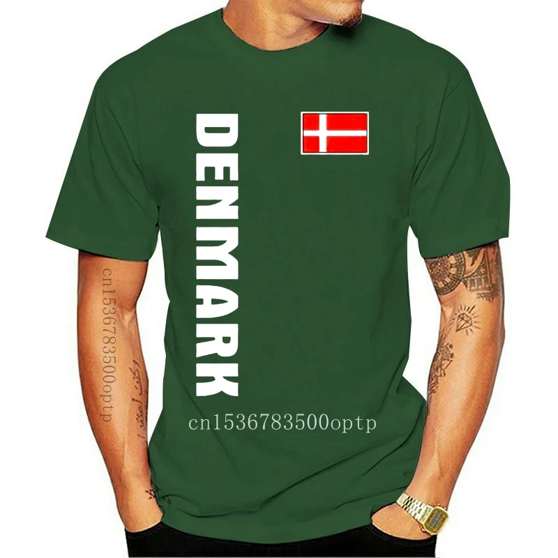 

New 2021est 2021 Fashion 100% Cotton Short Sleeve O-Neck Danemark (Denmark) T Shirt Design