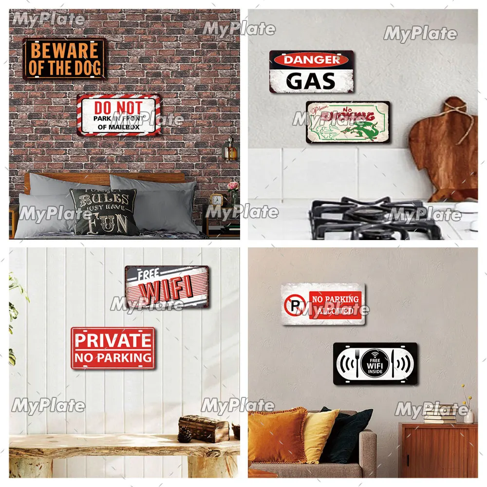 [MyPlate] предупредительный металлический знак винтажная Лицензионная табличка