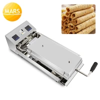 new street food machinery crispy egg roll maker commercial hot dog sausage eggs roller electric egg roll baking iron plates