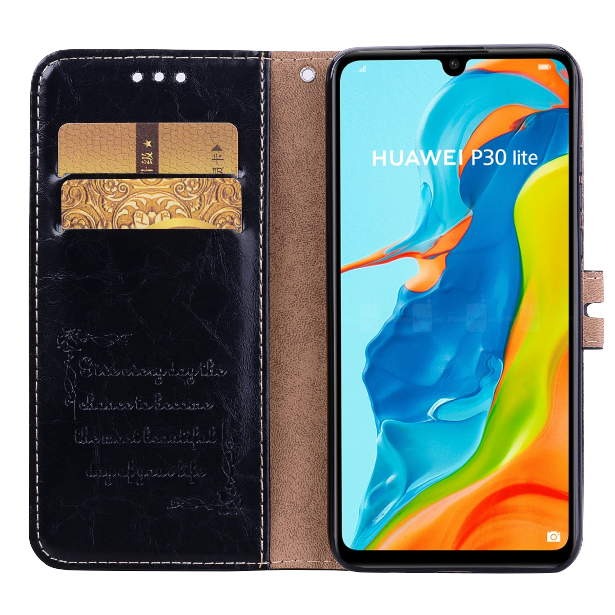 Чехол-Кошелек для Huawei P30Lite P30 lite новая версия XL зеркальный чехол 6 15 дюйма