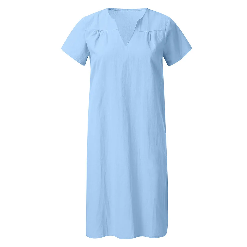 2020 Женская летняя обувь Стиль Vestido Feminino повседневные хлопковые топы размера плюс