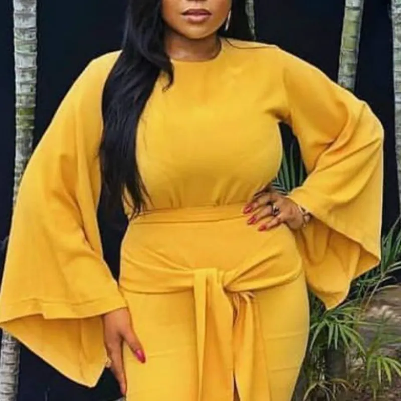 Платье женское хлопковое с широким рукавом повседневное эластичное скромное