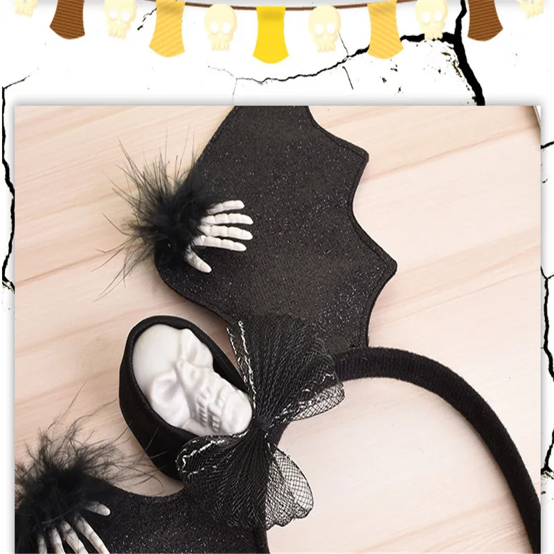 2019 Новый Хэллоуин большая летучая мышь светящаяся повязка на голову
