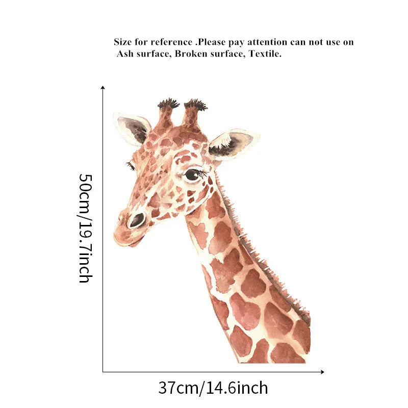Мультяшные жирафы наклейки на стену для детской спальни гостиной украшение Риши