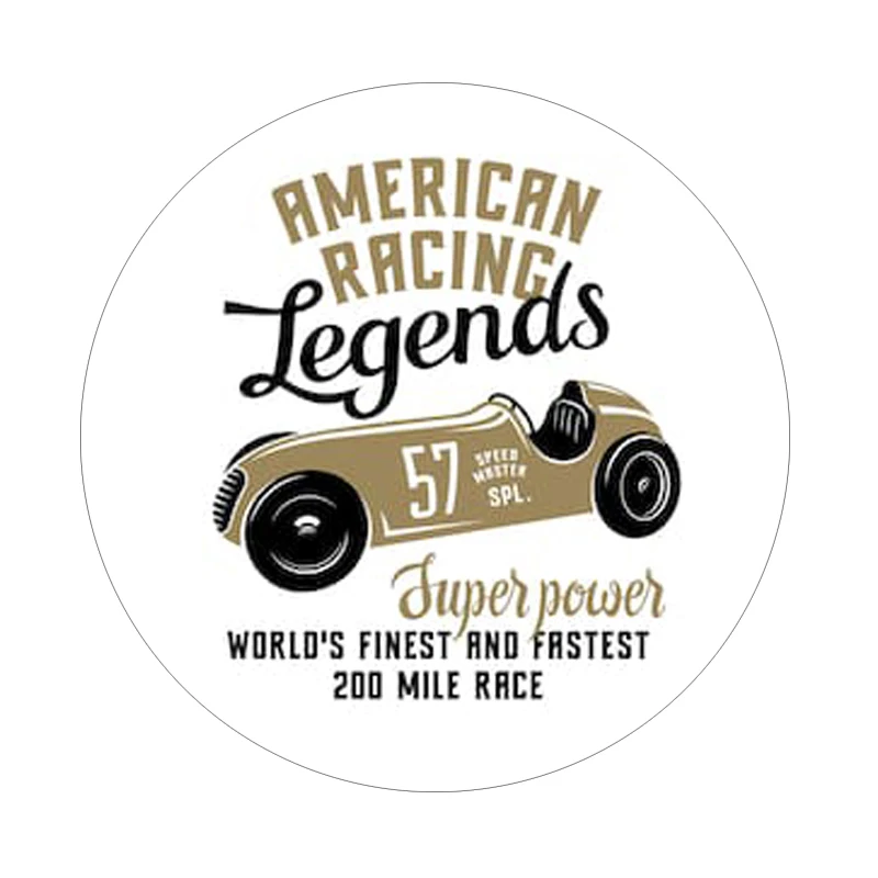 

american racing legends 57 worlds fimest and fastest 200 mile race sticker decal