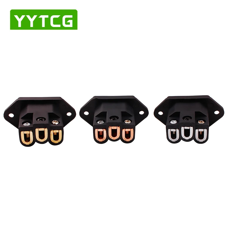 YYAUDIO AC IEC входное гнездо из чистой меди с золотым покрытием HIFI питание|Удлинители