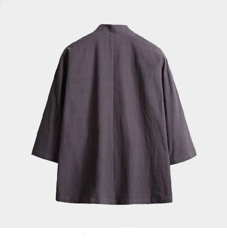 Традиционная японская уличная кимоно костюм самурая льняная одежда Haori