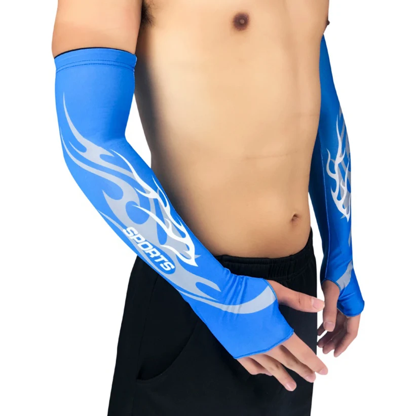 1 предмет Новинка Спортивный костюм унисекс льда шелка рукава дышащие тонкие Для