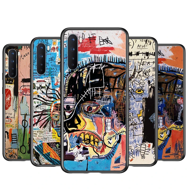 jean michel basquiat art graffiti silicone cover for oneplus nord ce 2 n100 n10 9 9r 8t 8 7t 7 6t 6 5t pro black soft phone case free global shipping