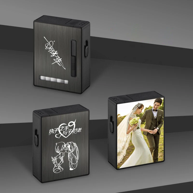 Чехол для сигарет и зажигалка высшего качества 20 шт. автоматическое выкачивание