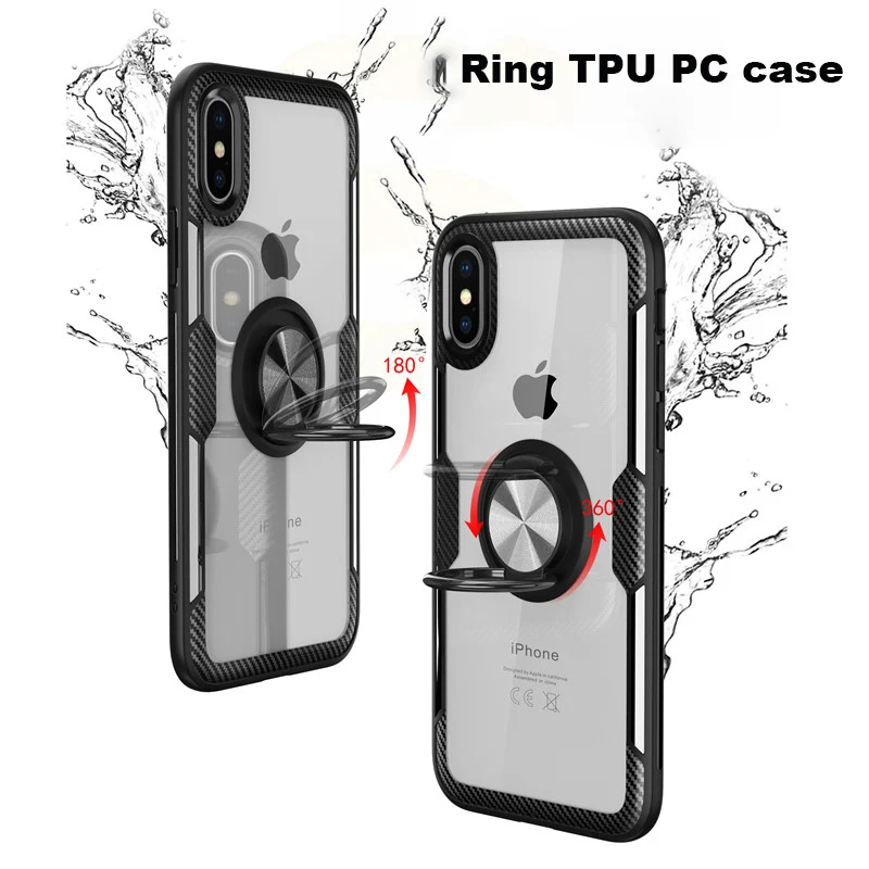 Для Coque iPhone XR Funda X Xs Max полный Чехол Оригинальный Роскошный TPU рамка прозрачный PC