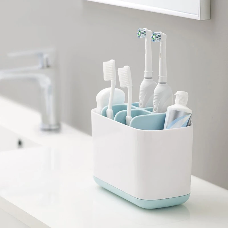 

Toothbrush Toothpaste Holder Case Shaving Makeup Brush Toothbrush Holder Organizer Stand Bathroom Accessories Kitchen Tools