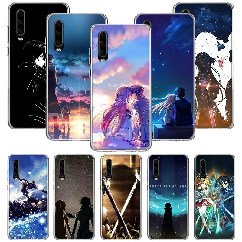 Чехол Sword Art Online для Huawei P40 P30 P20 P10 Mate 30 20 10 Pro Lite P Smart Plus + Z чехол телефона|Бамперы| |