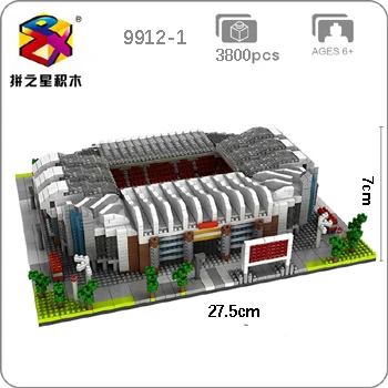 Old Trafford Stadium Футбол Old Trafford Камп Бернабеу Сан-сэр стадион Real Madrid Club DIY Алмаз строительные блоки маленькие блоки игрушки без коробки - Цвет: Old Trafford Stadium