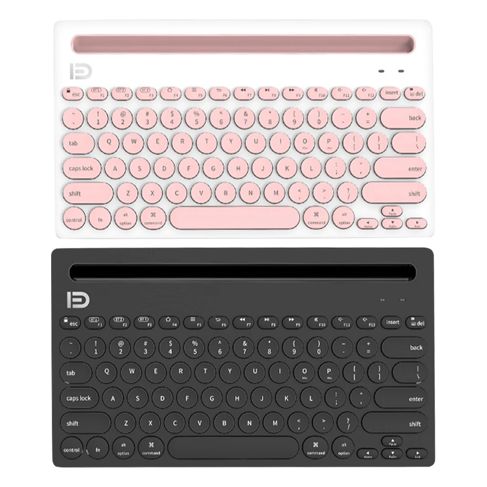 

Wireless bluetooth keyboard mobile phone tablet stand keyboard can be connected to three devices at the same time